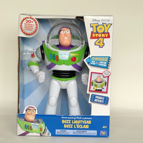 Disney Toy Story 4 Buzz Lightyear 12" French Talking Action Figure - Picture 4 of 15